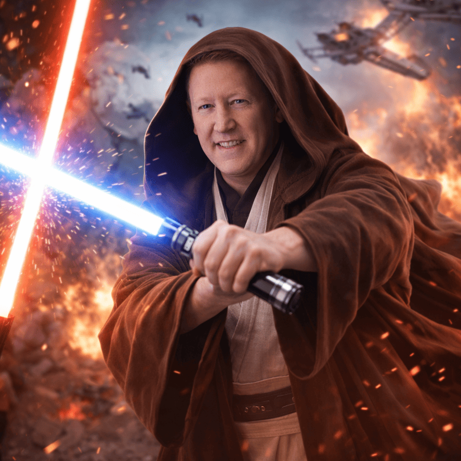 raoul met lightsabers